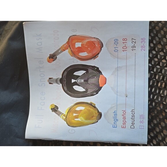 Full Face Snorkel , Diving for and Adults,180° Panoramic View Snorkel with BAG - Picture 10 of 10